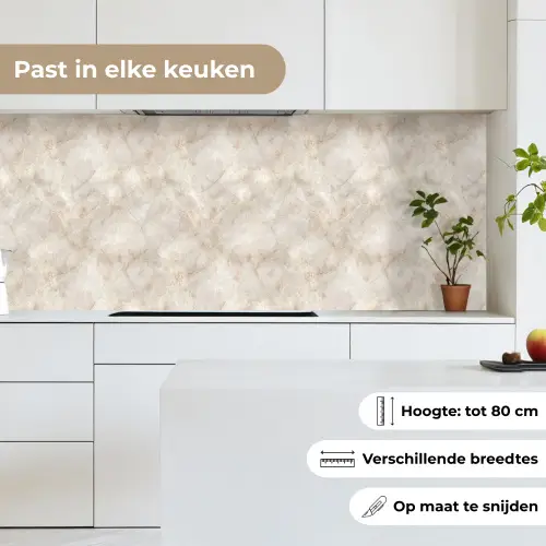 Lichtbeige - Goudbruine Nerven - Marmer keuken achterwand 2 middel 871 -sfeer4_NL