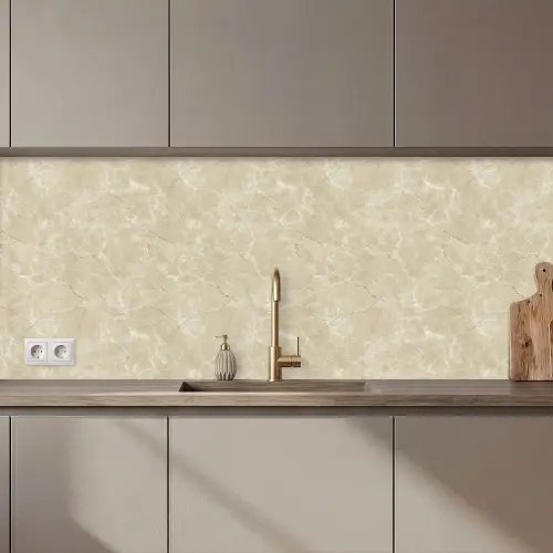 Lichtbeige - Marmer - Diffusie adering keuken achterwand 2 middel 871 zz_3dshopping