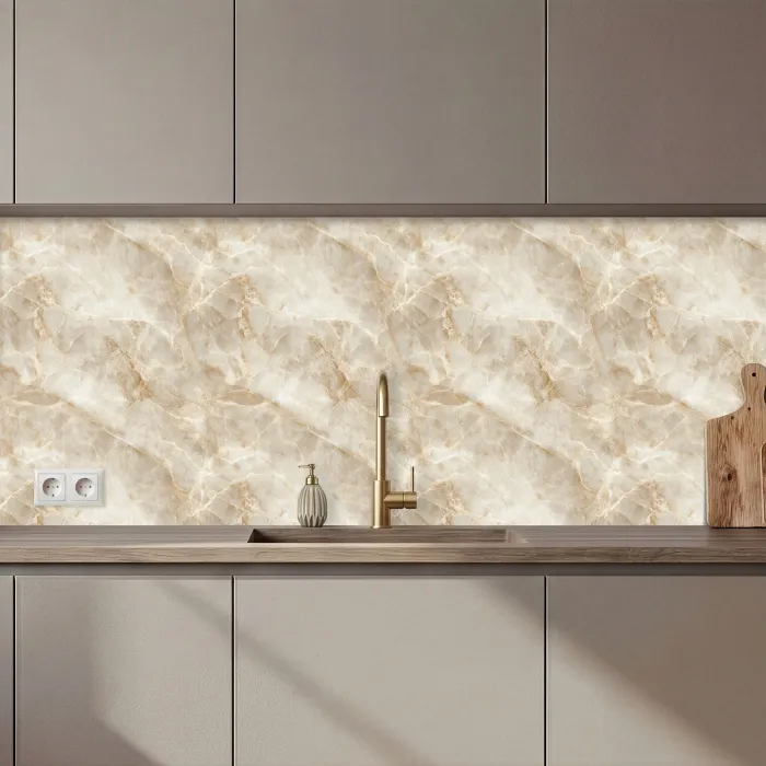 Lichtbeige - Onyx - Subtiel keuken achterwand 2 middel 871 zz_3dshopping