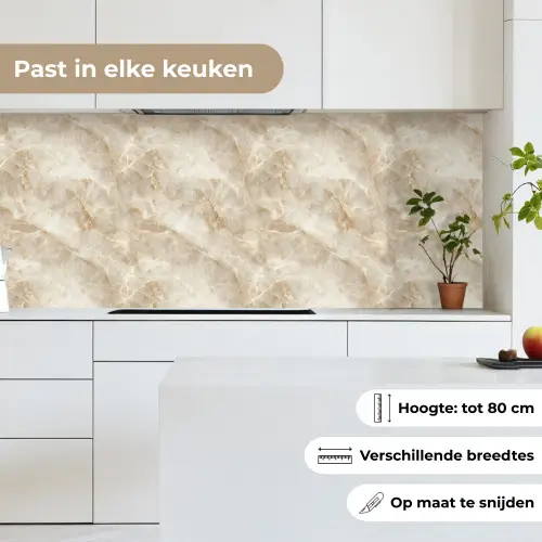 Lichtbeige - Onyx - Subtiel keuken achterwand 2 middel 871 -sfeer4_NL