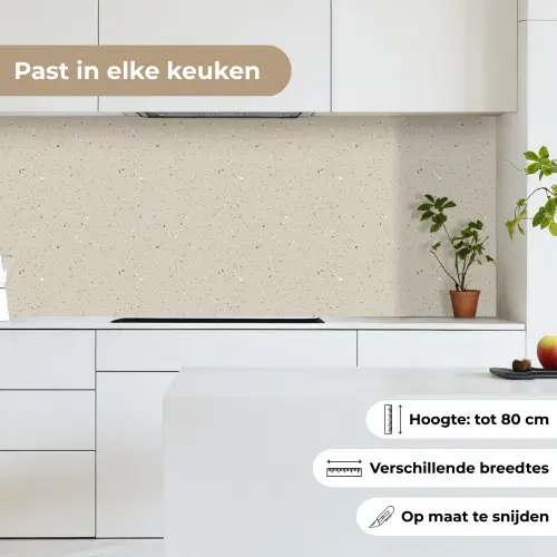 Lichtbeige - Terrazzo - Grijs keuken achterwand 2 middel 871 -sfeer4_NL