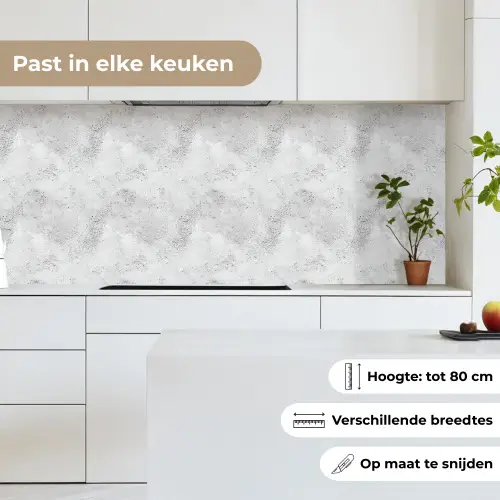 Lichtgrijs - Ruw - Subtiel keuken achterwand 2 middel 871 -sfeer4_NL