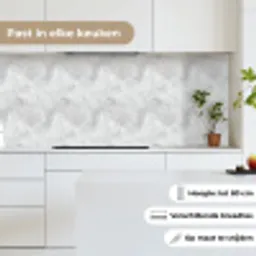 Lichtgrijs - Ruw - Subtiel keuken achterwand 2 middel 871 -sfeer4_NL