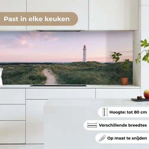 Vuurtoren - Duinlandschap - Zee keuken achterwand 2 middel -sfeer4_NL