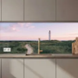 Vuurtoren - Duinlandschap - Zee keuken achterwand 2 middel zz_3dshopping