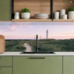 Vuurtoren - Duinlandschap - Zee keuken achterwand 2 middel -sfeer3