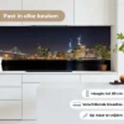 Verlichting - Hemel - Wolkenkrabbers - Skyline keuken achterwand 2 middel -sfeer4_NL