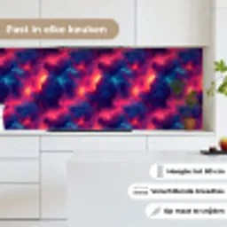 Bliksem - Wolken - Kleurenrijk keuken achterwand 2 middel 871 -sfeer4_NL