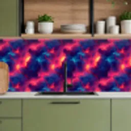 Bliksem - Wolken - Kleurenrijk keuken achterwand 2 middel 871 -sfeer3