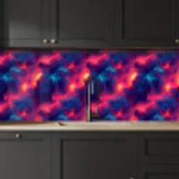 Bliksem - Wolken - Kleurenrijk keuken achterwand 2 middel 871 -sfeer1