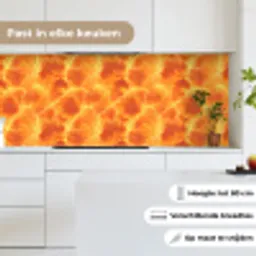 Bliksem - Storm - Oranje keuken achterwand 2 middel 871 -sfeer4_NL