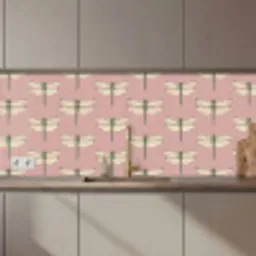 Lillibellen - Patroon - Roze keuken achterwand 2 middel 871 zz_3dshopping