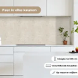 Linnen - Textuur - Beige keuken achterwand 2 middel 871 -sfeer4_NL