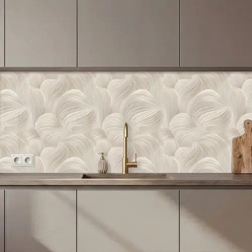 Lijnen - Waaier - Beige keuken achterwand 2 middel 871 zz_3dshopping