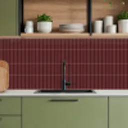 Lijnen - Patroon - Bordeaux keuken achterwand 2 middel 871 -sfeer3