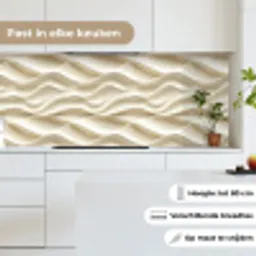 Lijnen - Golvend - Crème keuken achterwand 2 middel 871 -sfeer4_NL