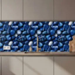 Luxe - Blauwe - Marmer - Stenen keuken achterwand 2 middel 871 zz_3dshopping