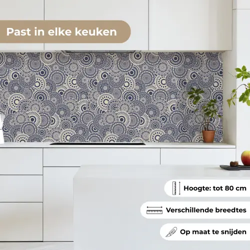 Mandala - Blauw - Patroon keuken achterwand 2 middel 871 -sfeer4_NL