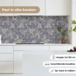 Mandala - Blauw - Patroon keuken achterwand 2 middel 871 -sfeer4_NL