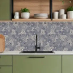 Mandala - Blauw - Patroon keuken achterwand 2 middel 871 -sfeer3