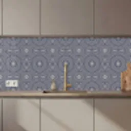 Mandala - Blauw - Patroon - Abstract keuken achterwand 2 middel 871 zz_3dshopping