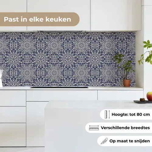 Mandala - Blauw - Patronen keuken achterwand 2 middel 871 -sfeer4_NL
