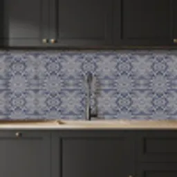 Mandala - Blauw - Patronen keuken achterwand 2 middel 871 -sfeer1