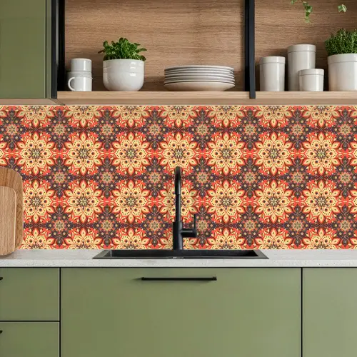 Mandala - Bohemian - Design keuken achterwand 2 middel 871 -sfeer3