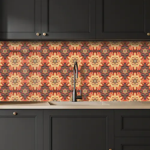 Mandala - Bohemian - Design keuken achterwand 2 middel 871 -sfeer1