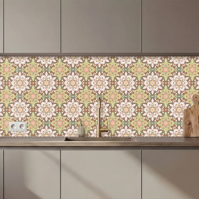 Mandala - Bohemian - Bloemen - Patronen keuken achterwand 2 middel 871 zz_3dshopping