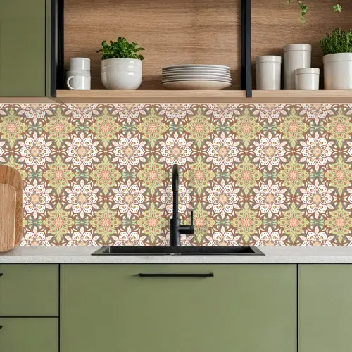 Mandala - Bohemian - Bloemen - Patronen keuken achterwand 2 middel 871 -sfeer3