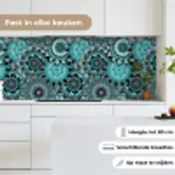Mandala - Bloemen - Design keuken achterwand 2 middel 871 -sfeer4_NL