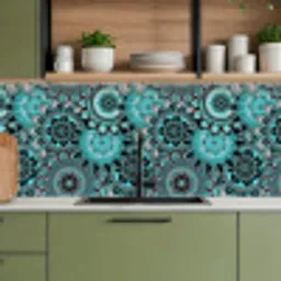 Mandala - Bloemen - Design keuken achterwand 2 middel 871 -sfeer3