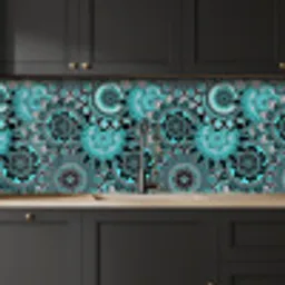 Mandala - Bloemen - Design keuken achterwand 2 middel 871 -sfeer1