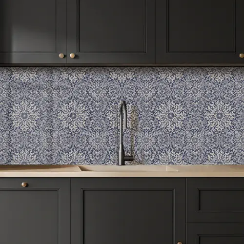 Mandala - Bloemen - Vintage - Patronen keuken achterwand 2 middel 871 -sfeer1
