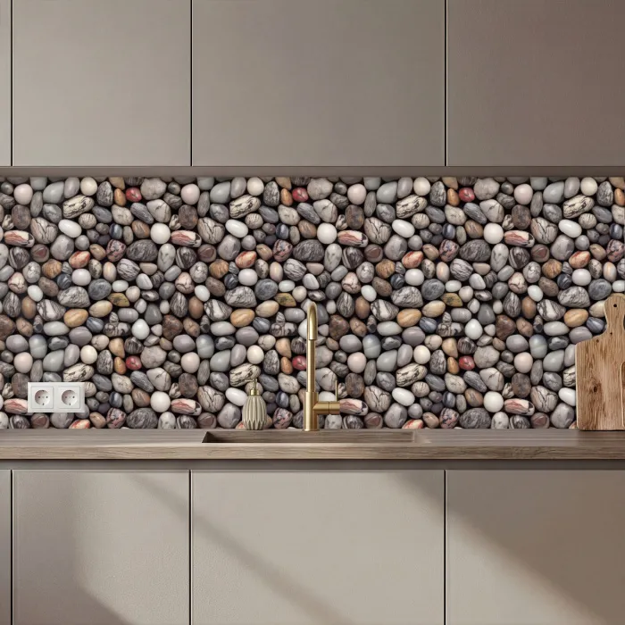 Marmer - Kleuren - Kiezels keuken achterwand 2 middel 871 zz_3dshopping