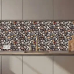 Marmer - Kleuren - Kiezels keuken achterwand 2 middel 871 zz_3dshopping