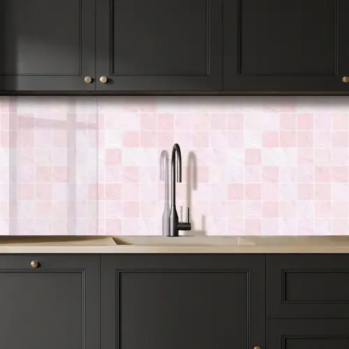 Marmer - Patroon - Mozaïek - Roze keuken achterwand 2 middel 871 -sfeer1