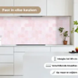 Marmer - Patroon - Mozaïek - Roze keuken achterwand 2 middel 871 -sfeer4_NL