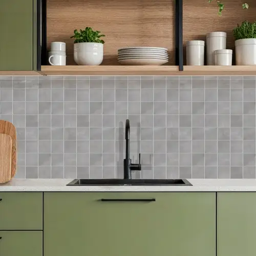 Mat - Wand - Tegels - Grijs keuken achterwand 2 middel 871 -sfeer3