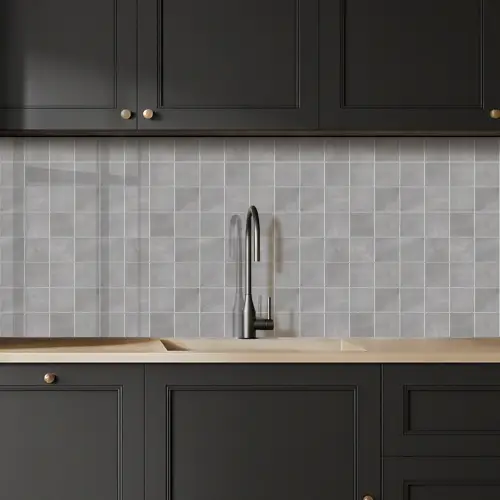 Mat - Wand - Tegels - Grijs keuken achterwand 2 middel 871 -sfeer1