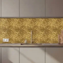 Metaal - Dynamisch - Goud keuken achterwand 2 middel 871 zz_3dshopping