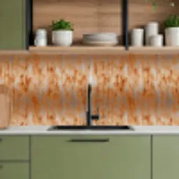 Metaal - Grijs - Oranje - Roest keuken achterwand 2 middel 871 -sfeer3