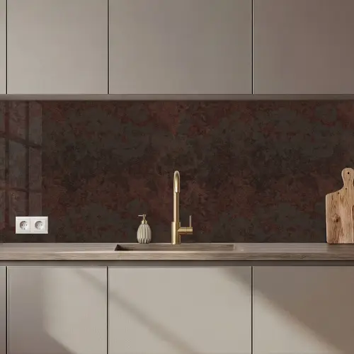 Metaal - Roest - Donker - Bruin keuken achterwand 2 middel 871 zz_3dshopping