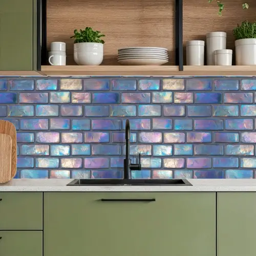 Metallic - Bakstenen - Glans - Kleuren keuken achterwand 2 middel 871 -sfeer3