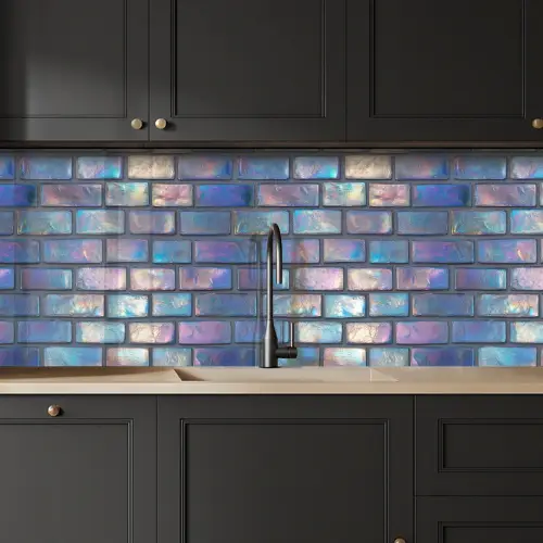 Metallic - Bakstenen - Glans - Kleuren keuken achterwand 2 middel 871 -sfeer1
