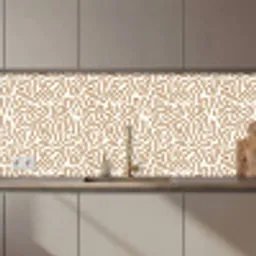 Minimalistisch - Patroon - Terracotta keuken achterwand 2 middel 871 zz_3dshopping
