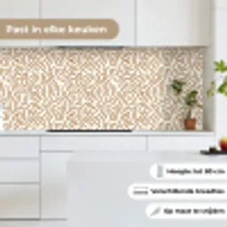 Minimalistisch - Patroon - Terracotta keuken achterwand 2 middel 871 -sfeer4_NL