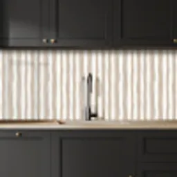 Minimalistisch - Strepen - Beige keuken achterwand 2 middel 871 -sfeer1