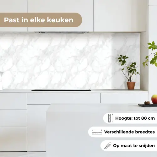 Minimalistisch - Wit - Grijze aders keuken achterwand 2 middel 871 -sfeer4_NL